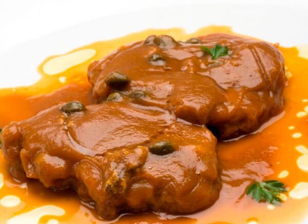 Lengua en salsa